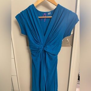 Seraphine TURQUOISE KNOT FRONT MATERNITY DRESS